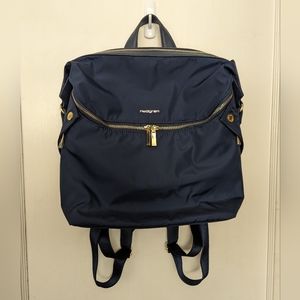 NWOT Hedgren Paragon nylon backpack navy blue